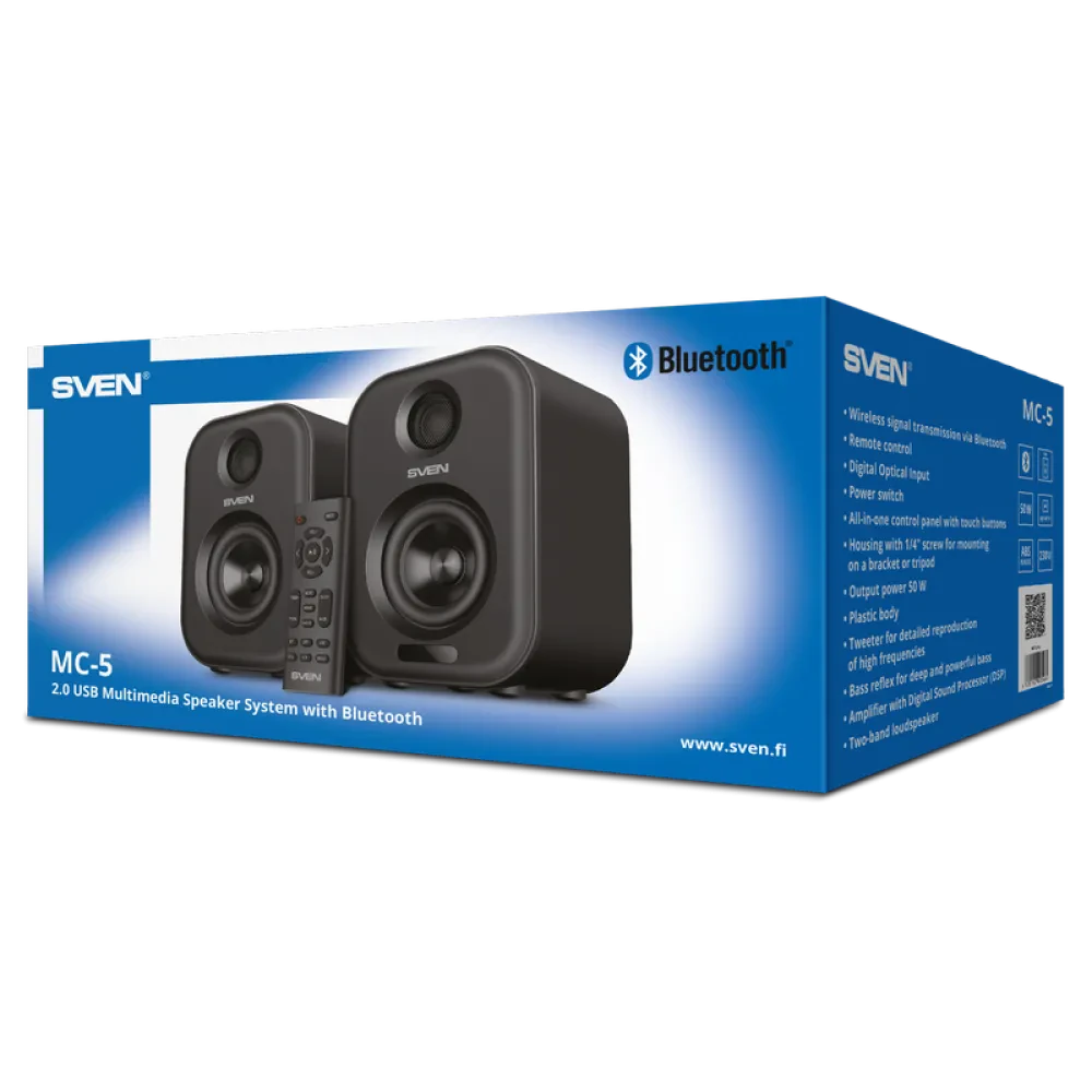 Sistem audio 2.0 CH SVEN MC-5, Gri