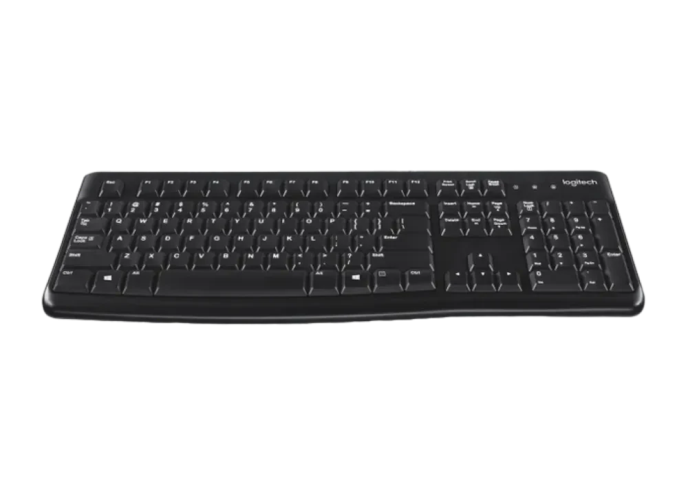 Клавиатура Logitech K120, Проводное, Чёрный
