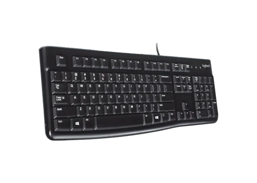 Клавиатура Logitech K120, Проводное, Чёрный