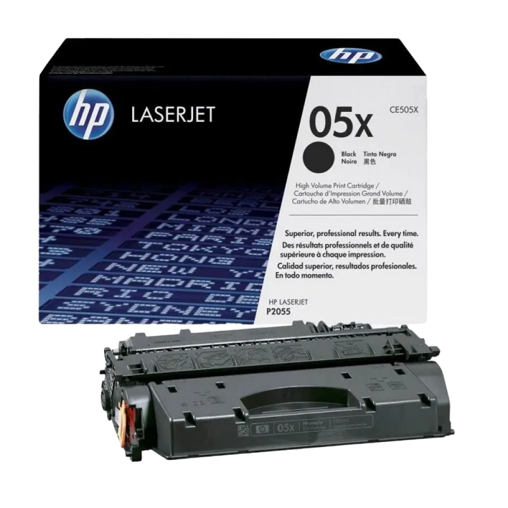Картридж HP CE505X, Черный