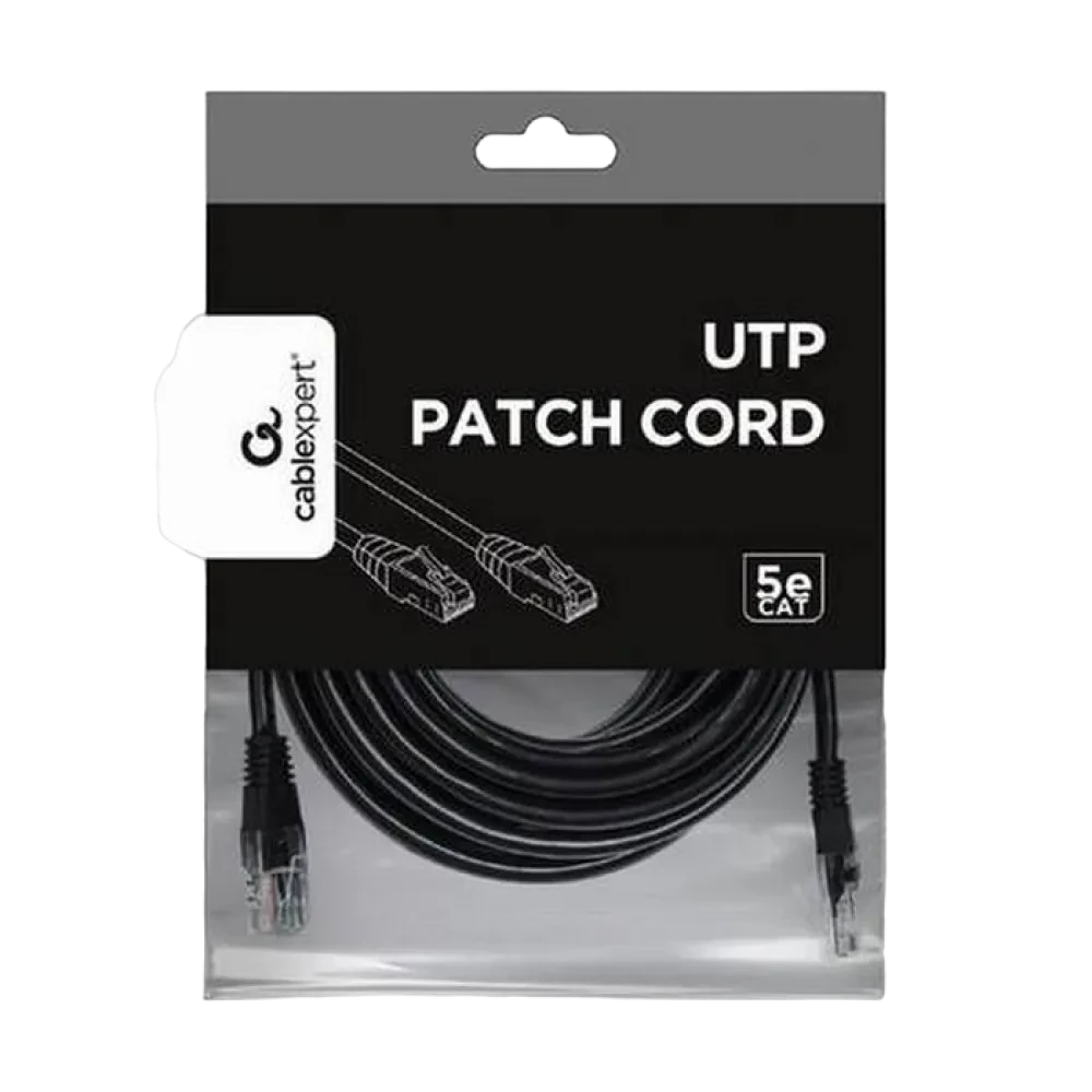 Patch cord Cablexpert PP12-10M/BK, Cat5e FTP, 10m, Negru