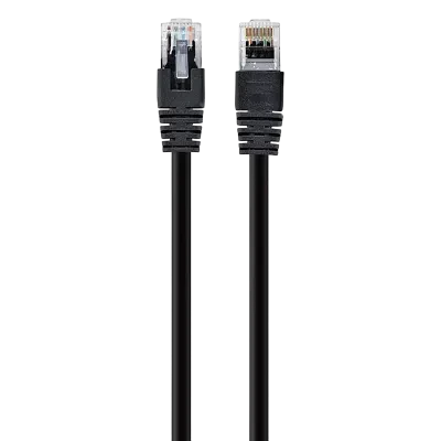 Patch cord Cablexpert PP12-1M/BK, CAT5e UTP, 1m, Negru