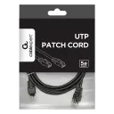 Patch cord Cablexpert PP12-2M/BK, CAT5e UTP, 2m, Negru