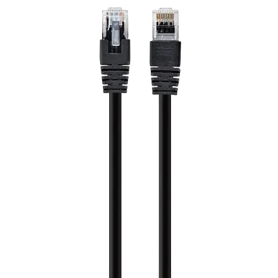 Patch cord Cablexpert PP12-2M/BK, CAT5e UTP, 2m, Negru