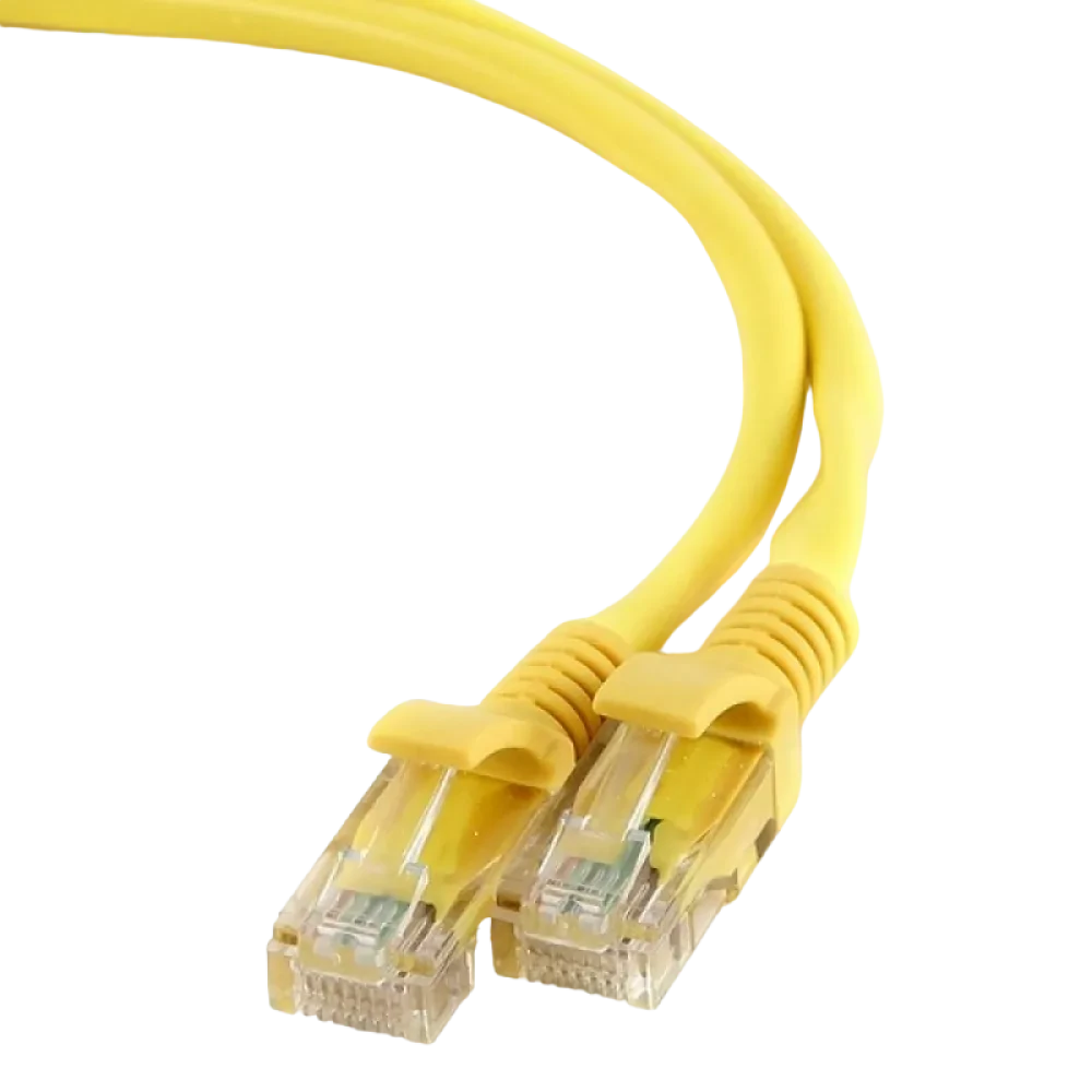 Patch cord Cablexpert PP12-2M/Y, CAT5e UTP, 2m, Galben