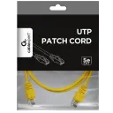 Patch cord Cablexpert PP12-2M/Y, CAT5e UTP, 2m, Galben