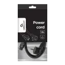 Cablu de alimentare Cablexpert PC-186-ML12, 1.8 m, Negru