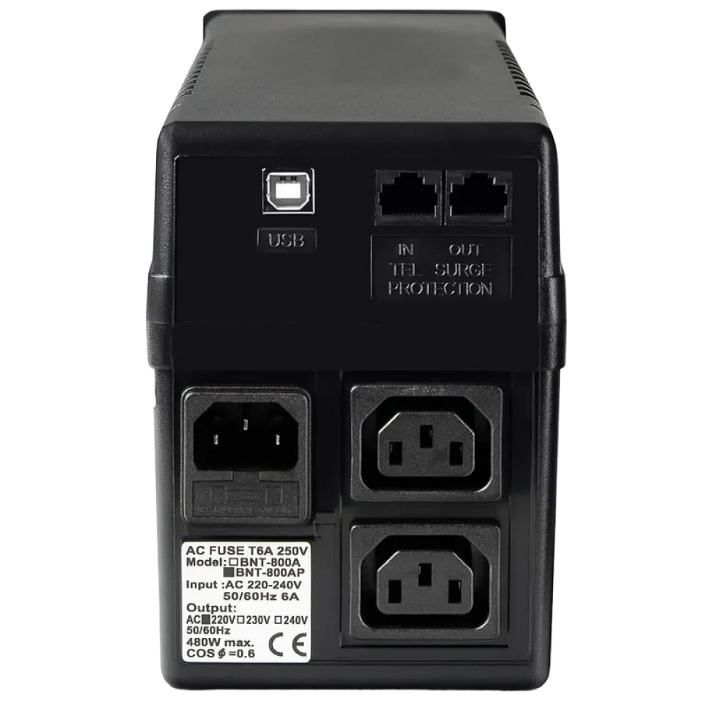 Источник бесперебойного питания PCM BNT-800AP , Линейно-интерактивный, 800VA, Башня