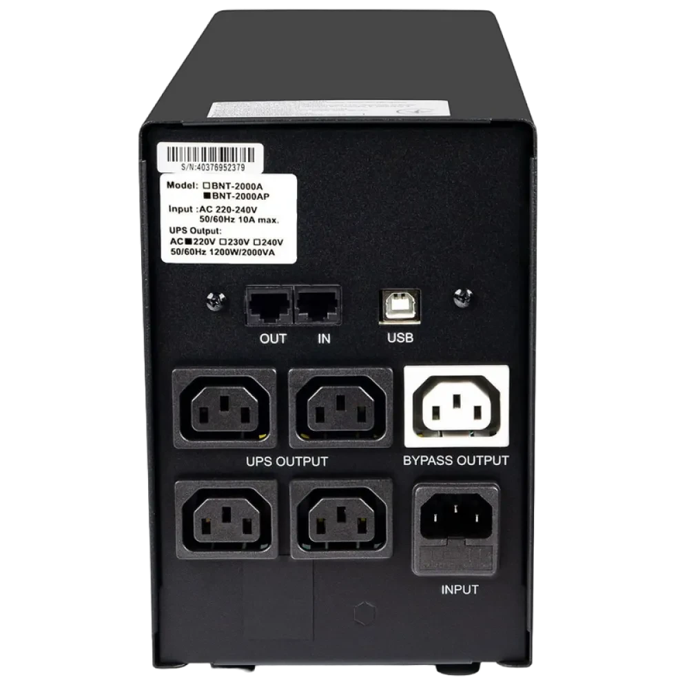 Sursă de alimentare neîntreruptibilă PCM BNT-2000AP, Linear-interactiv, 2000VA, Turn