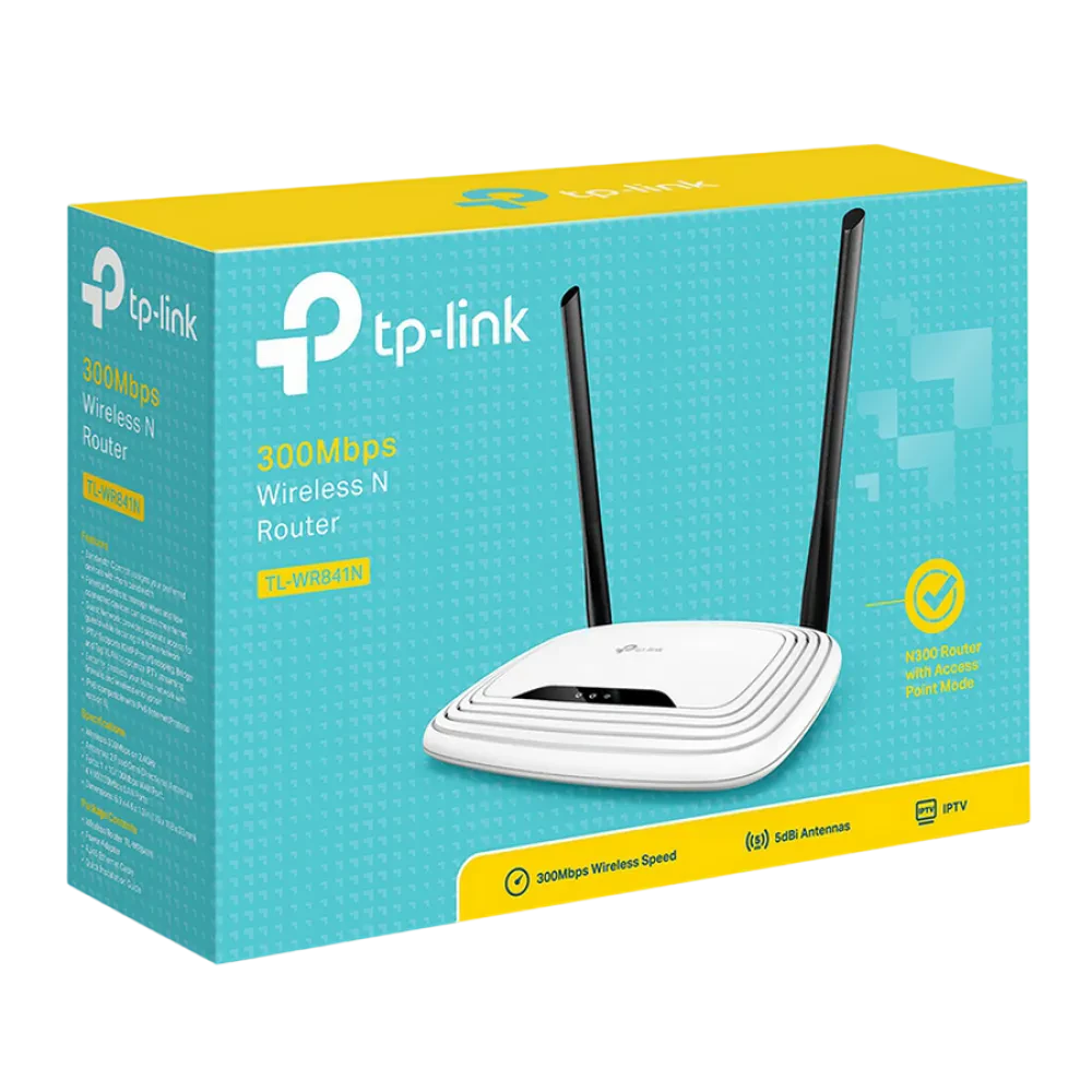 Router fără fir TP-LINK TL-WR841N, Alb