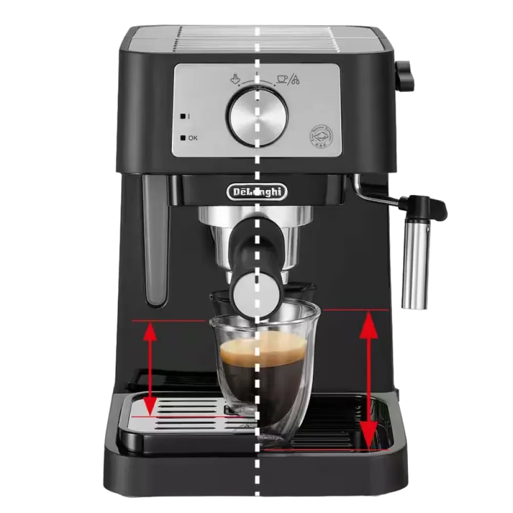 Кофеварка рожковая DeLonghi EC260BK, 1100Вт, Чёрный