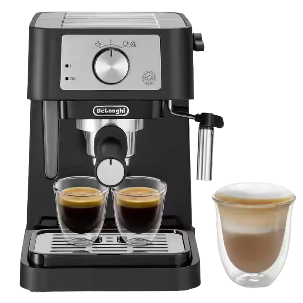 Кофеварка рожковая DeLonghi EC260BK, 1100Вт, Чёрный