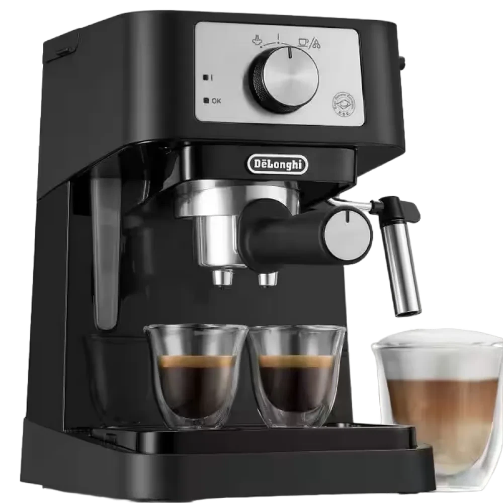 Кофеварка рожковая DeLonghi EC260BK, 1100Вт, Чёрный