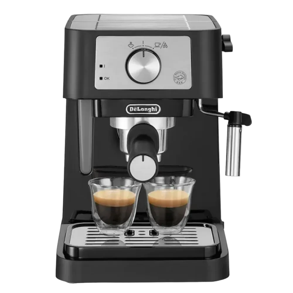 Кофеварка рожковая DeLonghi EC260BK, 1100Вт, Чёрный