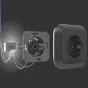 Умное силовое реле Ajax WallSwitch, Чёрный