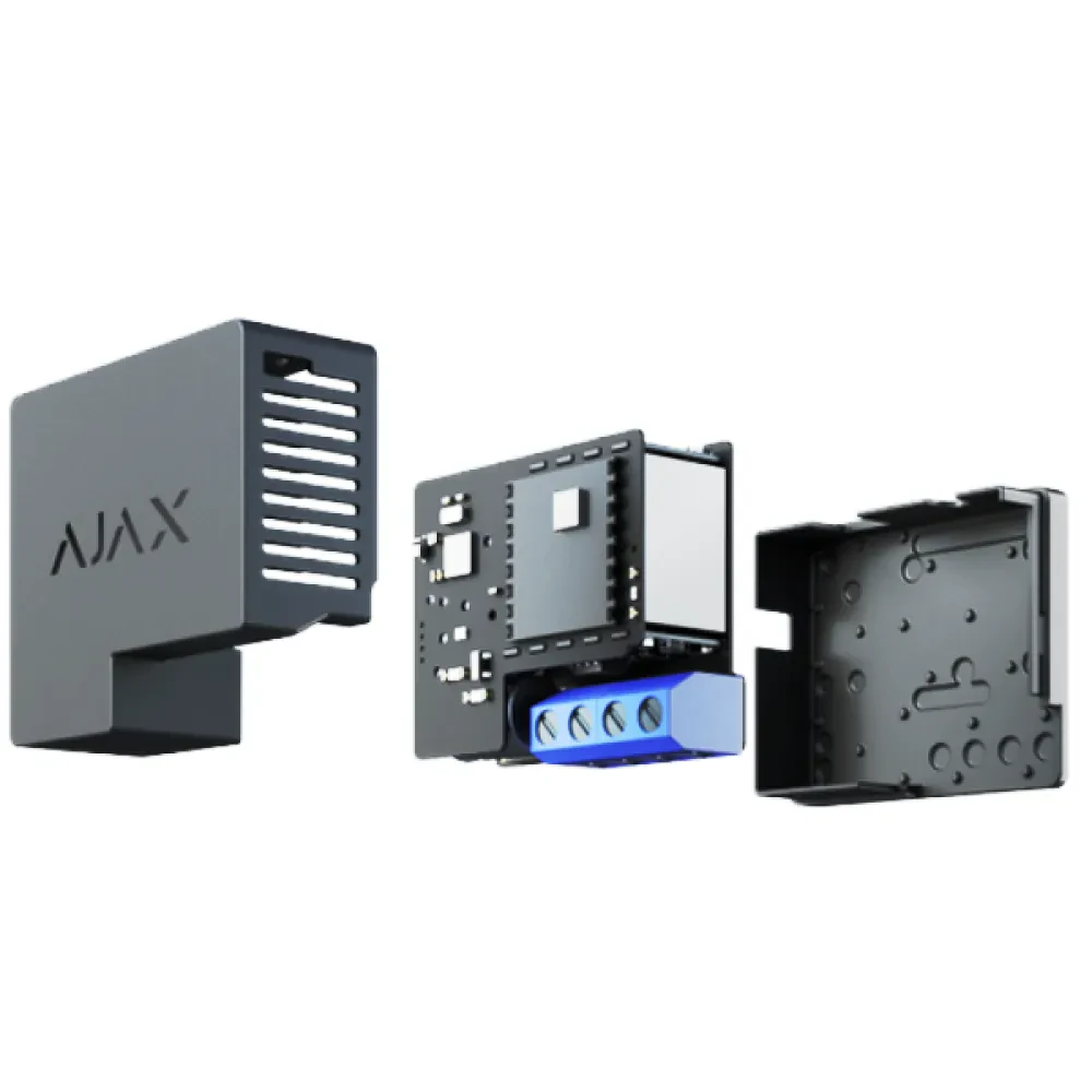 Умное силовое реле Ajax WallSwitch, Чёрный