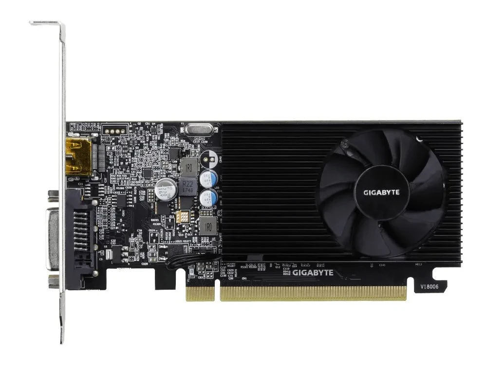Видеокарта Gigabyte GV-N1030D4-2GL,  2ГБ DDR4 64бит