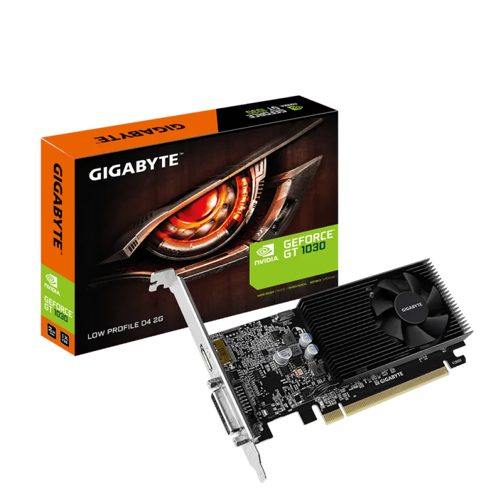 Видеокарта Gigabyte GV-N1030D4-2GL,  2ГБ DDR4 64бит