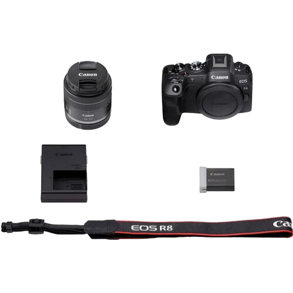 Aparat Foto Mirrorless Canon EOS R8 & RF 24-50mm f/4.5-6.3 IS STM KIT