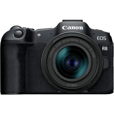 Aparat Foto Mirrorless Canon EOS R8 &amp; RF 24-50mm f/4.5-6.3 IS STM KIT