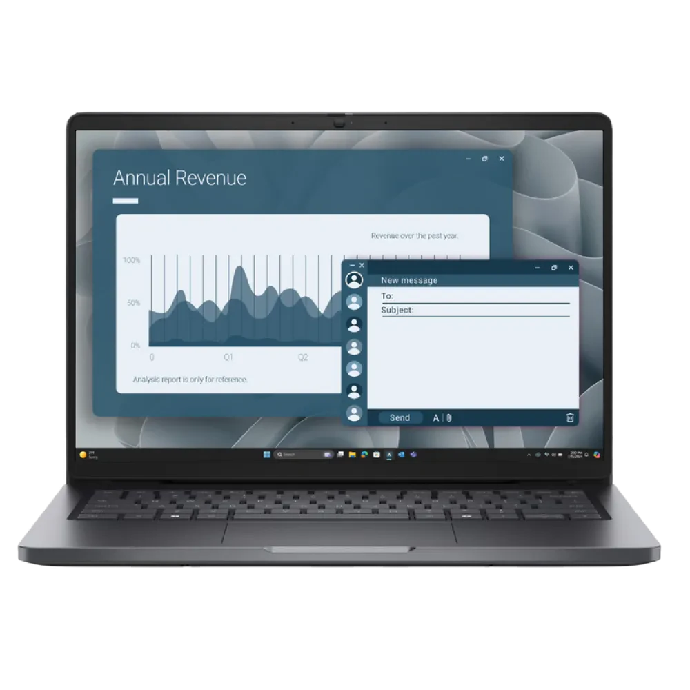 Laptop Business 14" DELL Pro 14 PC14255, Platinum, AMD Ryzen AI 7 PRO 350, 16GB/1024GB, Windows 11 Pro
