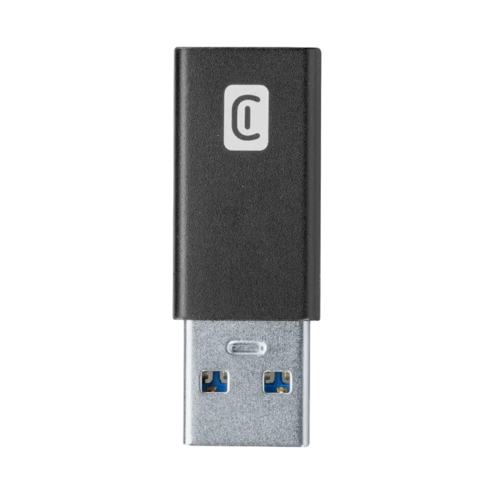 USB-адаптер Cellularline USB-C to USB, Чёрный