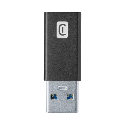 USB-адаптер Cellularline USB-C to USB, Чёрный
