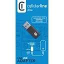 USB-адаптер Cellularline USB-C to USB, Чёрный