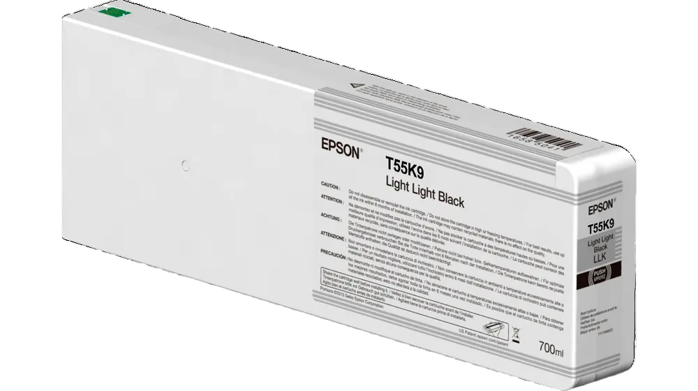Cartuș de cerneală Epson Ink Cartridge T55K900 UltraChr HDX/HD 700 ml, LLBl, 700ml, Negru deschis 
