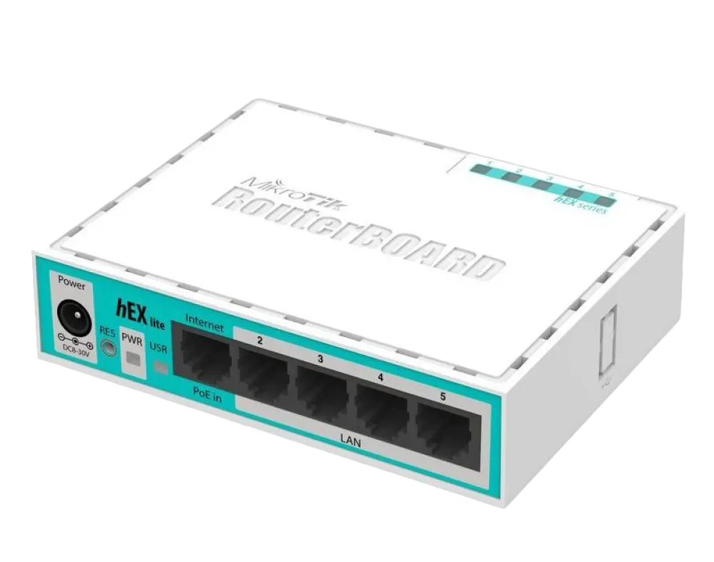 Маршрутизатор MikroTik hEX lite, Белый