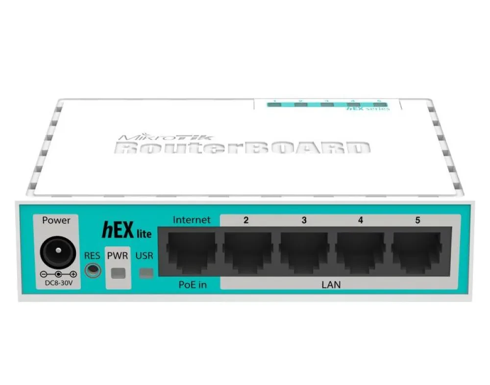 Маршрутизатор MikroTik hEX lite, Белый