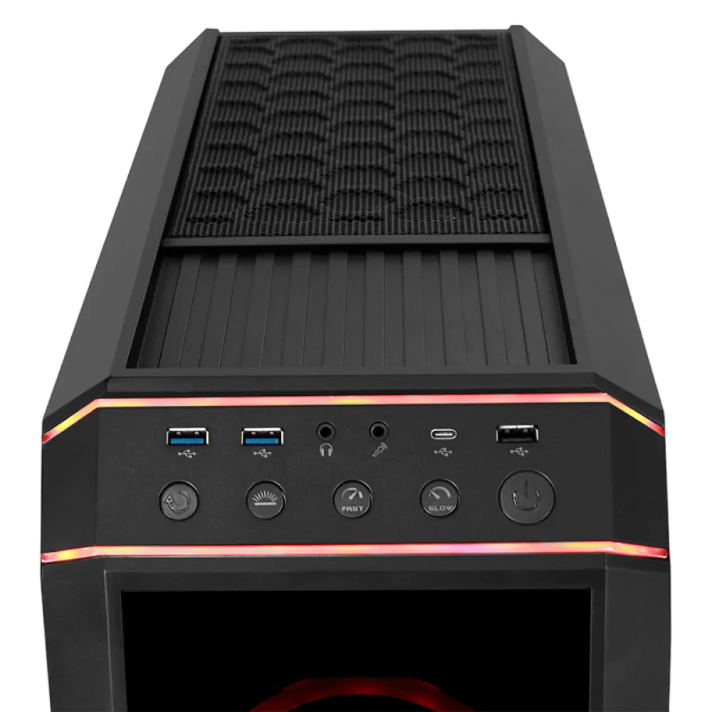 Carcasă PC Chieftec STALLION II, Midi-Tower, Fără PSU, Negru