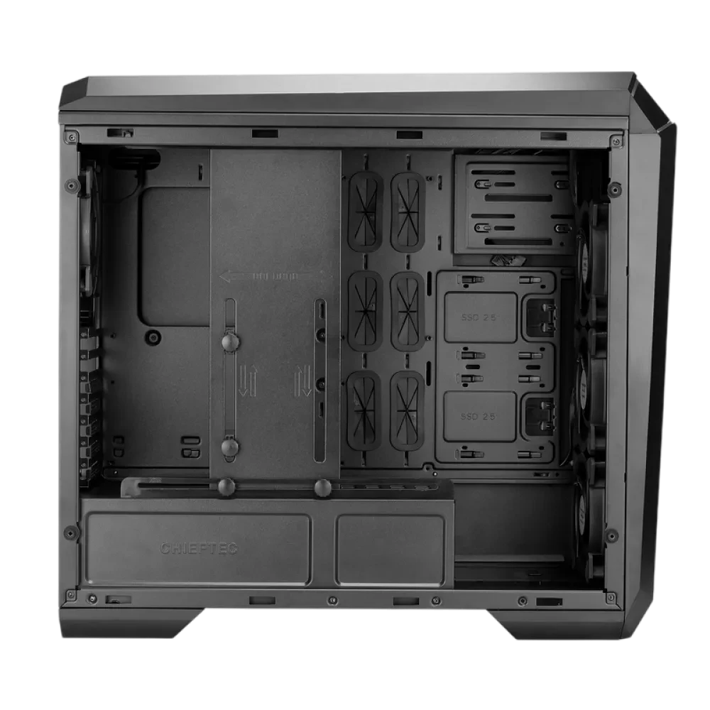 Carcasă PC Chieftec STALLION II, Midi-Tower, Fără PSU, Negru