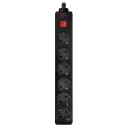 Prelungitor electric SVEN Optima, 6 Prize, 1,8m, Negru