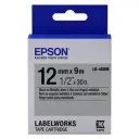 Cartuş de bandă Epson LK-4SBM, 12 mm x 9 m