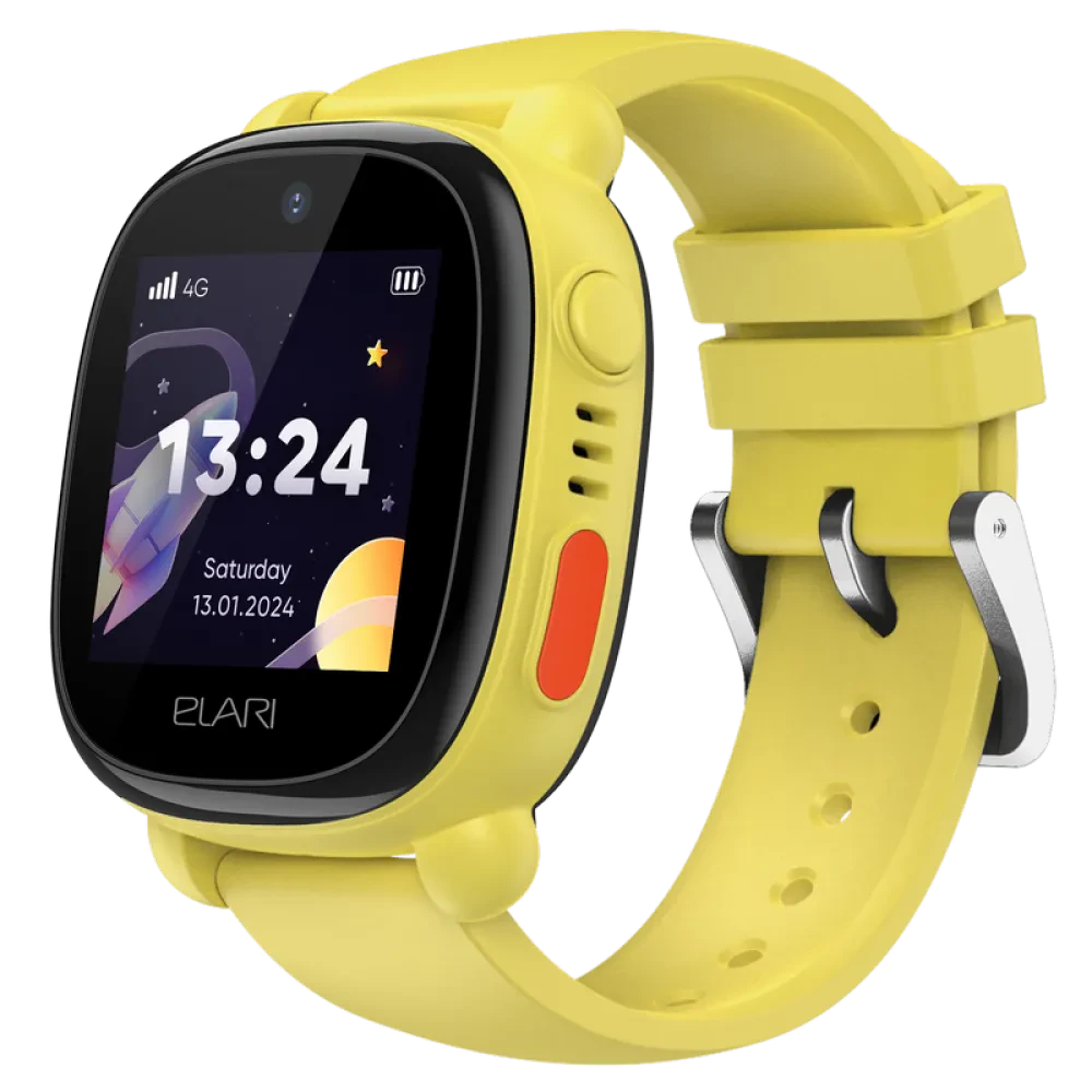 Ceas pentru copii Elari KidPhone 4G Lite, Galben