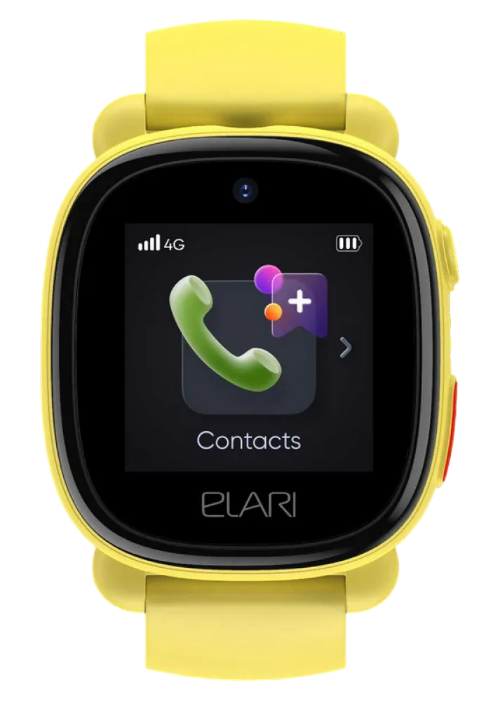 Ceas pentru copii Elari KidPhone 4G Lite, Galben