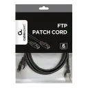 Patch cord Cablexpert PP6-2M/BK, Cat6 FTP , 2m, Negru