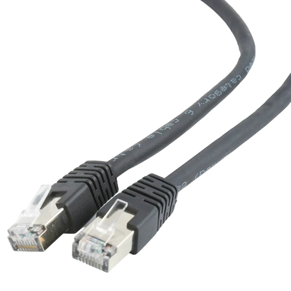 Patch cord Cablexpert PP6-2M/BK, Cat6 FTP , 2m, Negru