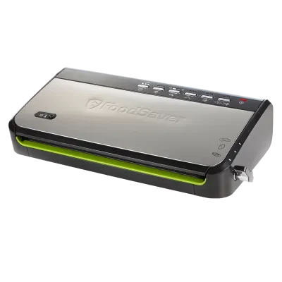 Aparat de vidat FoodSaver FFS005X-01, Oțel inoxidabil, Negru