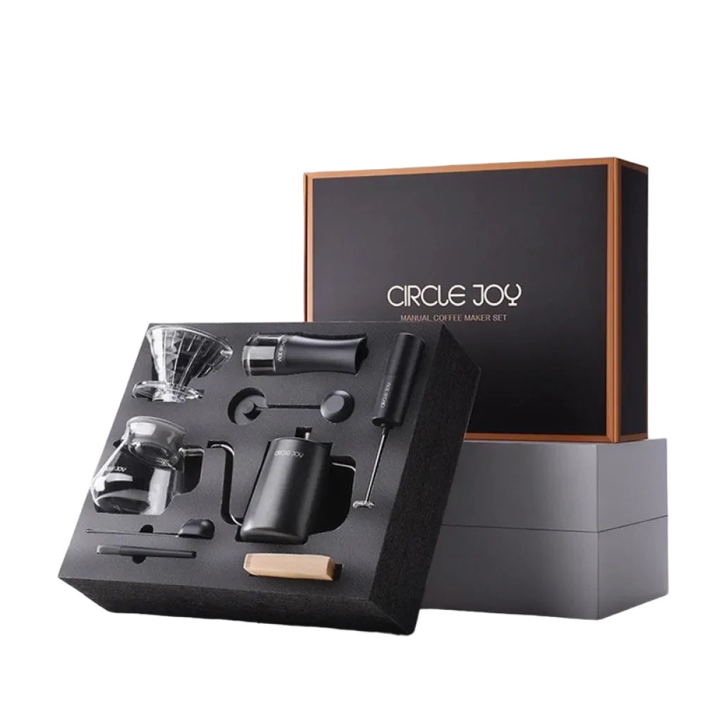 Набор для приготовления кофе Circle Joy CJ-CFS01, Черный