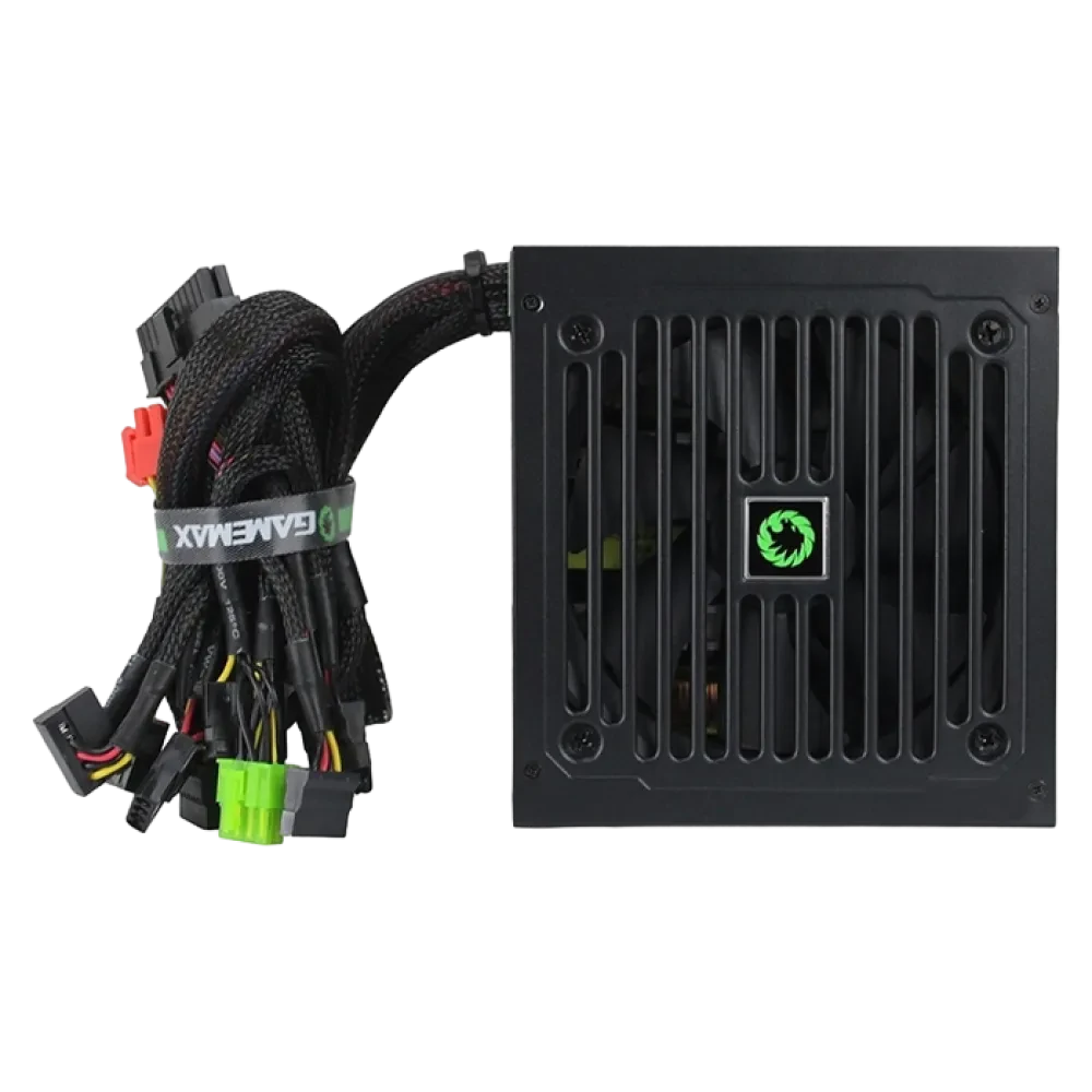 Блок питания для компьютеров Gamemax GE-500, 500Вт, ATX, Немодульный