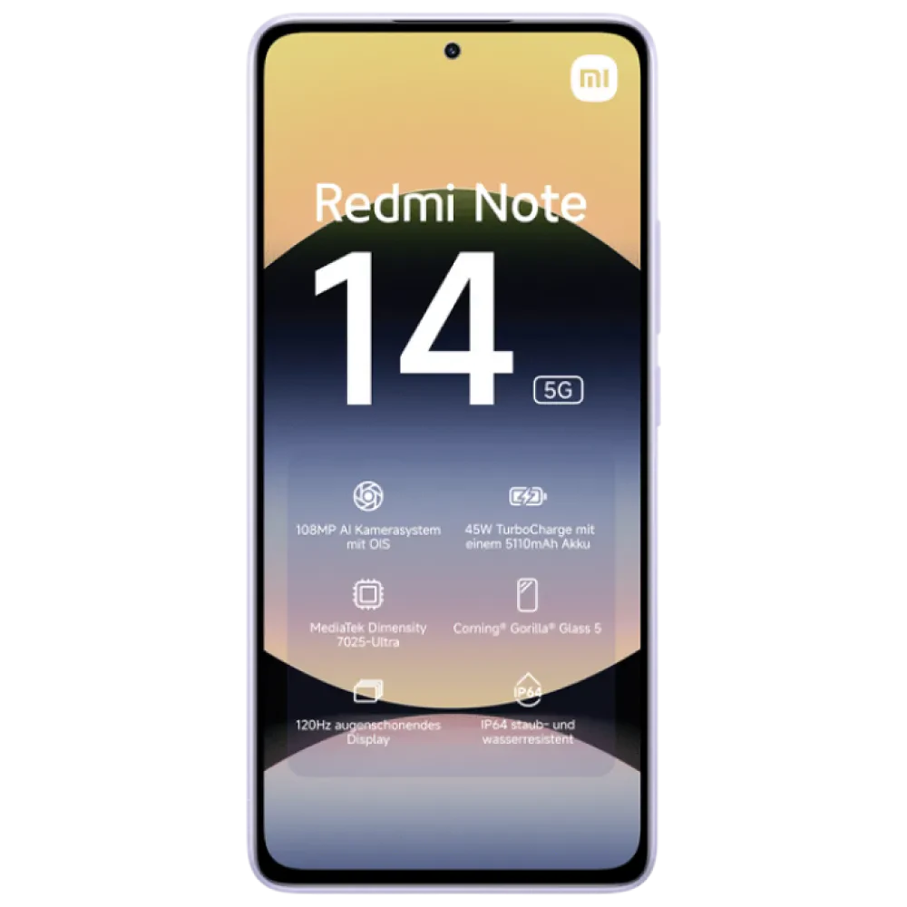 Смартфон Xiaomi Redmi Note 14 5G, 8Гб/256Гб, Lavender Purple