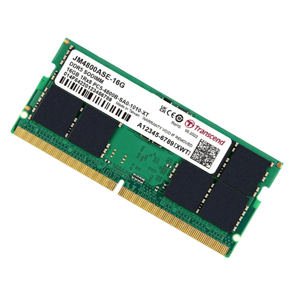 Memorie RAM Transcend JetRam, DDR5 SDRAM, 4800 MHz, 16GB, JM4800ASE-16G
