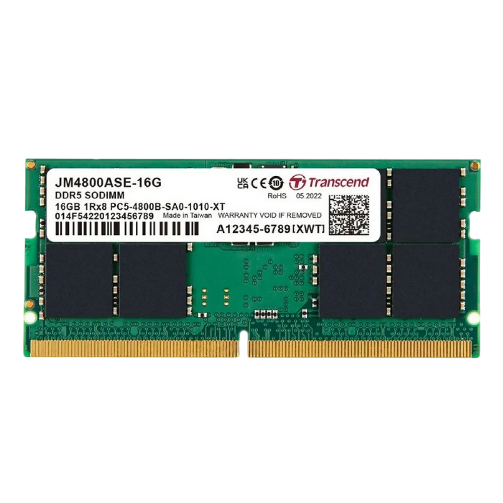 Memorie RAM Transcend JetRam, DDR5 SDRAM, 4800 MHz, 16GB, JM4800ASE-16G