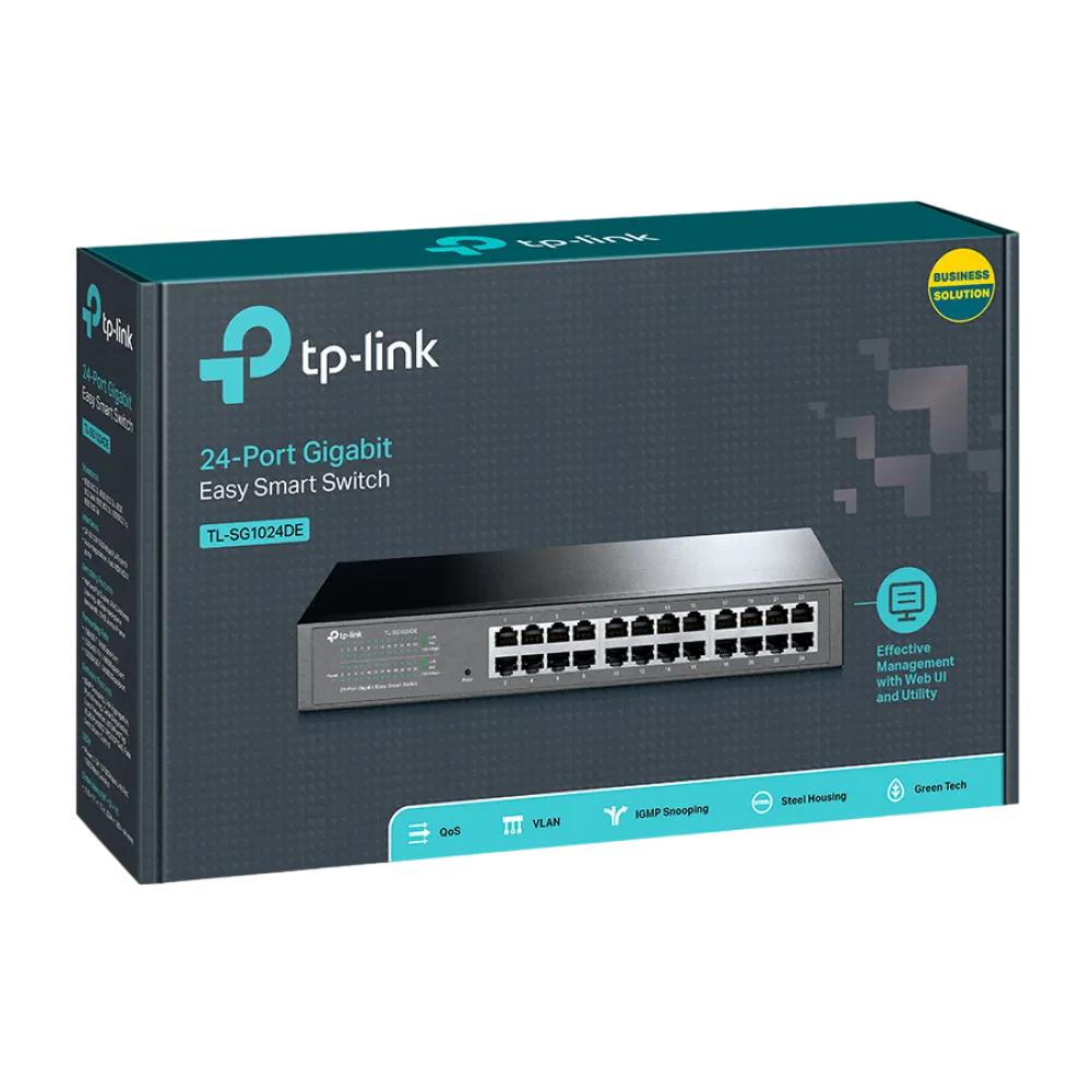 Сетевой коммутатор TP-LINK TL-SG1024DE, 24x 10/100/1000 Мбит/с