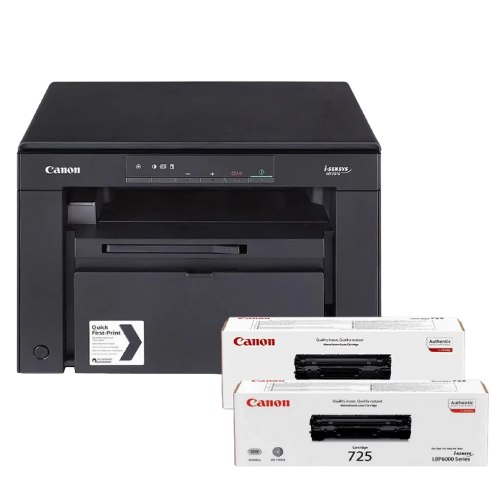Multifunctional laser Canon MFD i-Sensys  MF3010 Bundle, & CRG725 x 2 pc, Negru