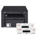 Multifunctional laser Canon MFD i-Sensys  MF3010 Bundle, & CRG725 x 2 pc, Negru