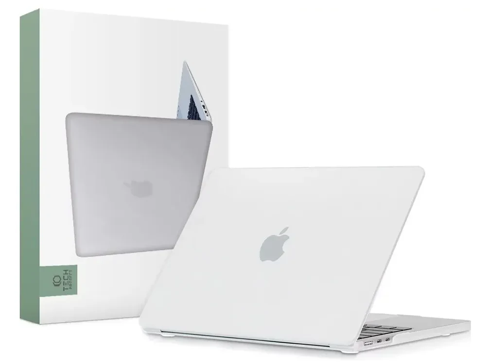 Чехол для ноутбука Tech Protect Smartshell Macbook Air 13 (2022), 13.6", Поликарбонат, Matte Clear