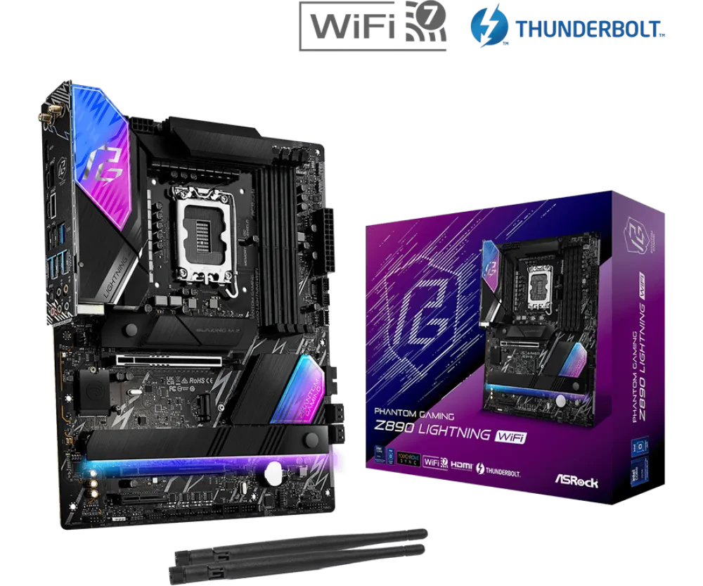 Материнская плата ASRock Z890 LIGHTNING WIFI, LGA1851, Intel Z890, ATX